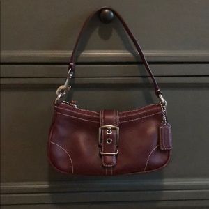 Coach Burgundy Leather Small Purse